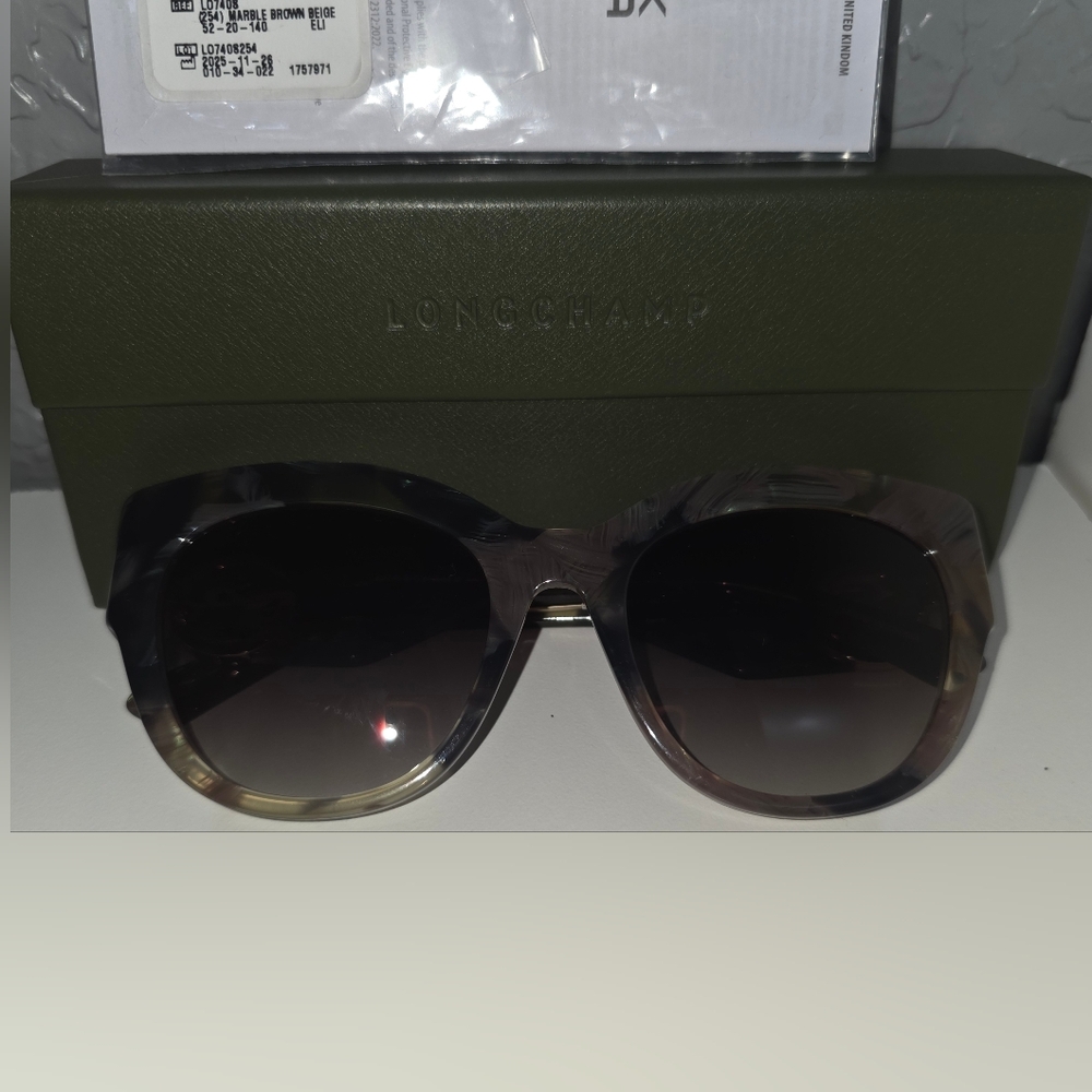 Women’s Longchamp Oversized Gradient Brown Tones Sunglasses